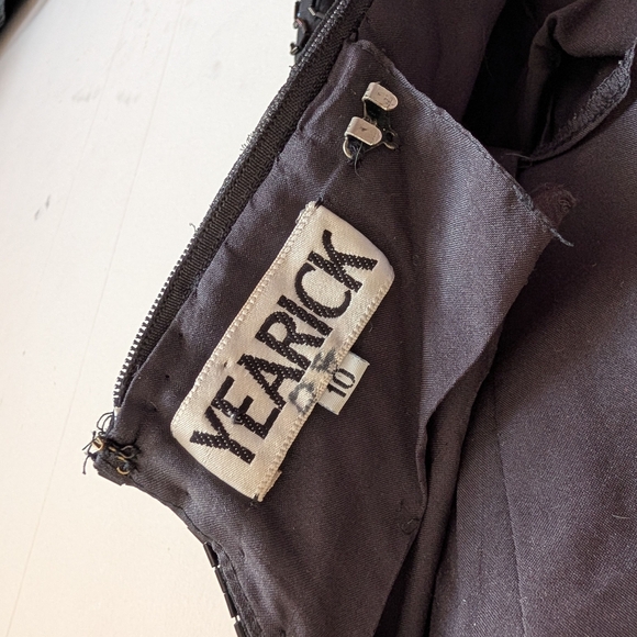 Stephen Yearick Silk Hand Beaded Sheath Mini Dress - Picture 10 of 11